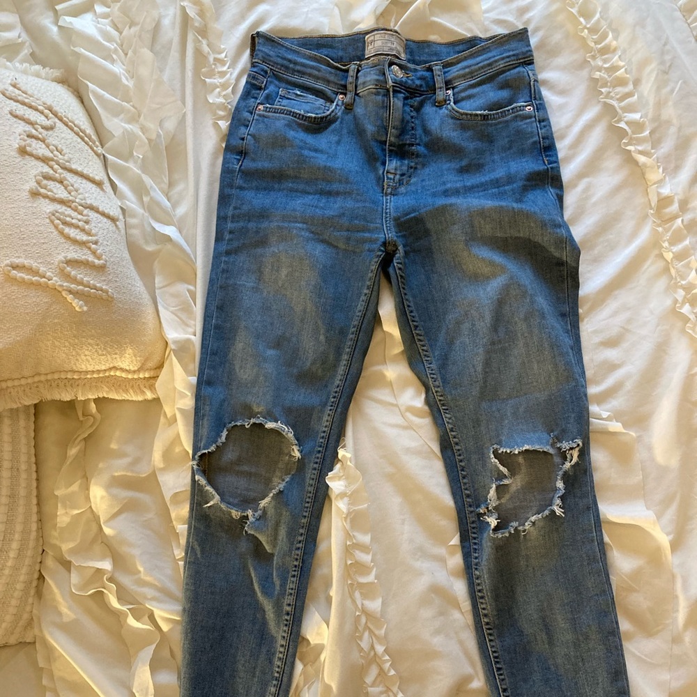 Free People Ripped Skinny Jeans